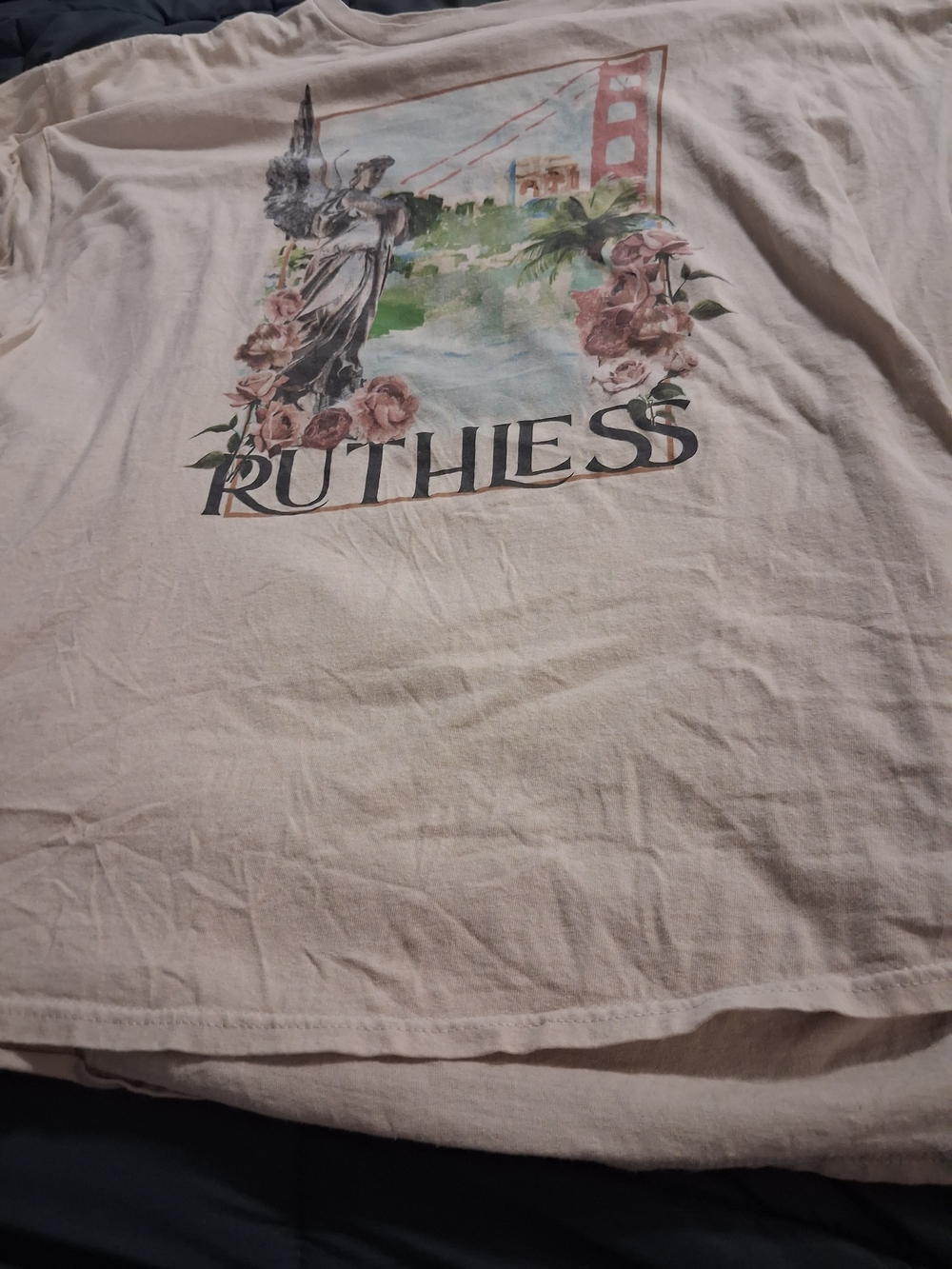 Graphic Short Sleeve Tee - Cream